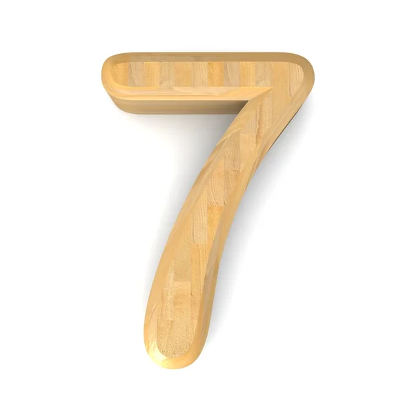 Figura madera 7 . — Foto de Stock