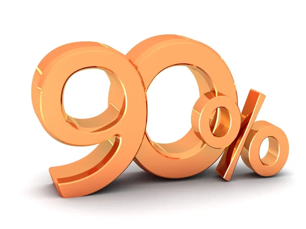 90 percent discount symbol — Stock Photo, Image