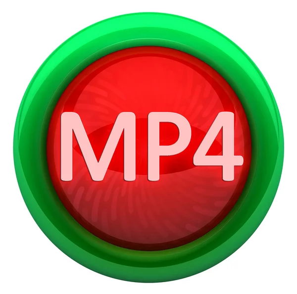 MP4 εικονίδιο. Μορφή βίντεο — Φωτογραφία Αρχείου