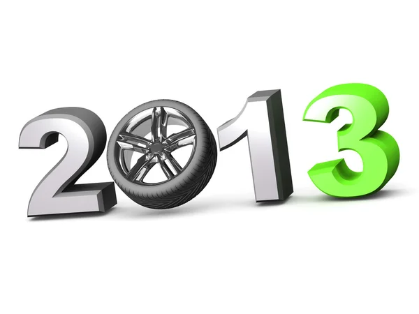 Wheel in the new year — Stock Photo, Image