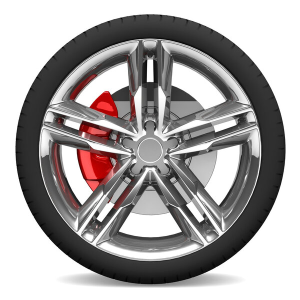Wheel isolated on white
