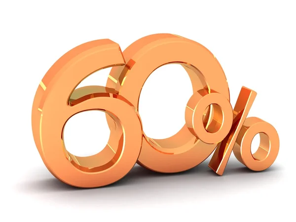 60 percent discount symbol — Stock Photo, Image