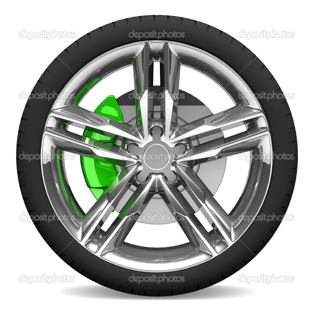 Wheel isolated on white