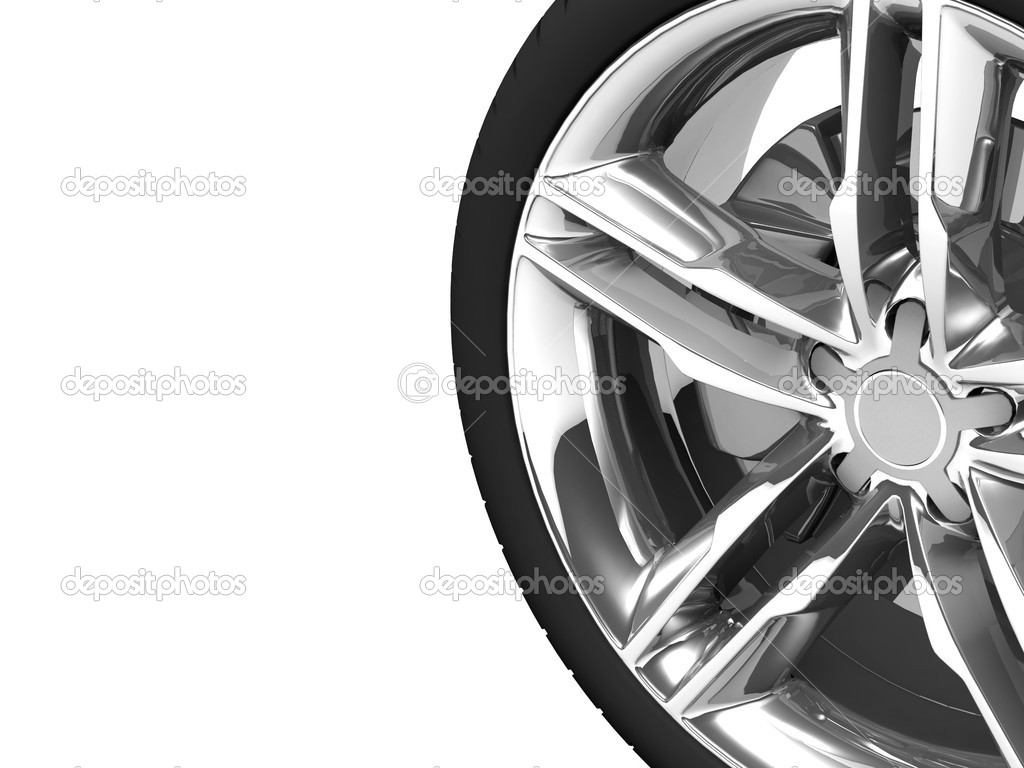 3d Wheel isolated on white