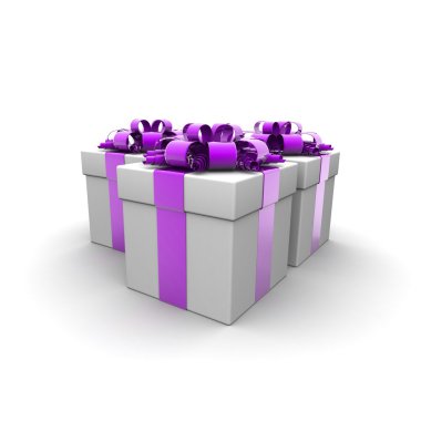 Kurdeleli hediye kutuları