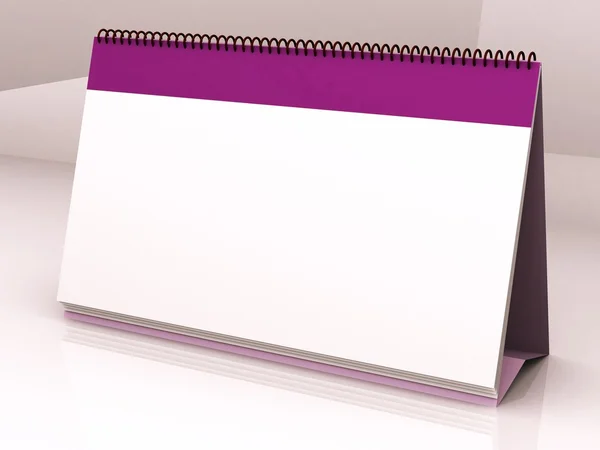 3d Blank calendar — Stock Photo, Image