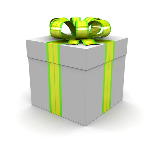Caja de regalo, con cinta —  Fotos de Stock