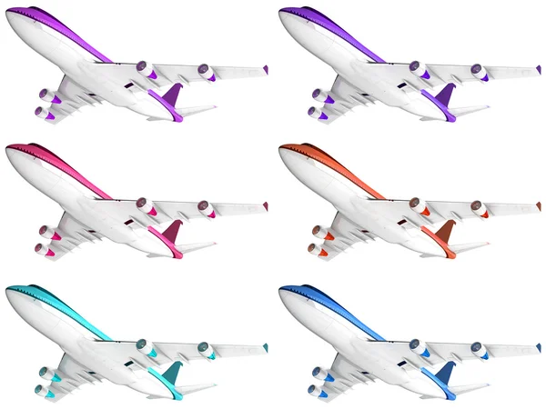 Пассажирские самолеты — стоковое фото