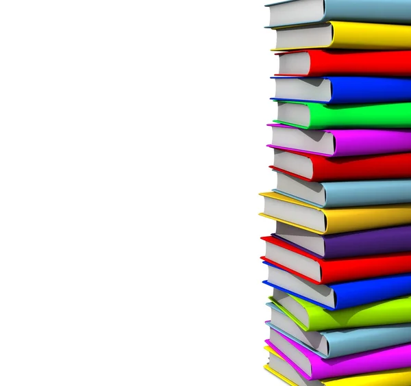 High books stack — Stock Photo, Image