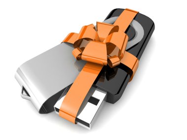 3d 모델 usb 플래시 드라이브.