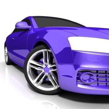 beyaz arkaplandaki araba