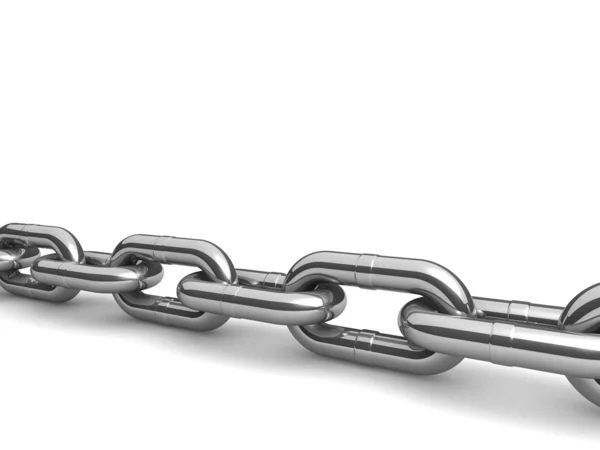 Abstract 3D illustration of a single chain link — Stock Photo, Image