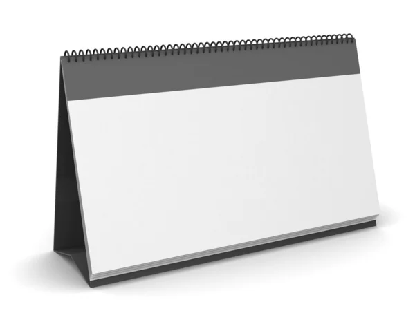 Desk Blank Calendar. — Stock Photo, Image