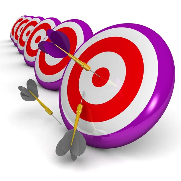 bullseye 3d Dart ile iş ve spor kavramı
