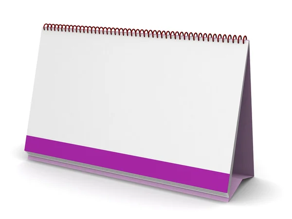Asztal üres naptár. iroda és munka koncepció. — Stock Fotó