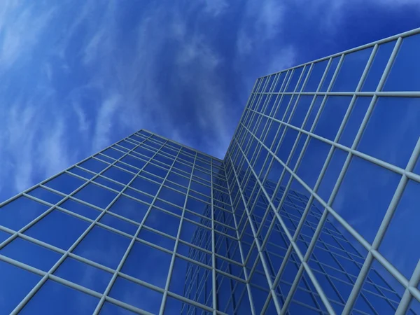 Grattacieli di vetro moderni — Foto Stock