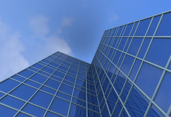 Modern glass skyscrapers — Stock Photo, Image