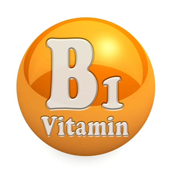 B1-vitamin elszigetelt — Stock Fotó