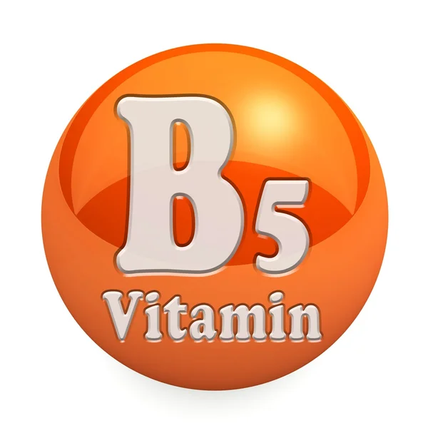 B5-vitamin elszigetelt — Stock Fotó