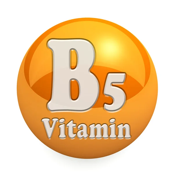 Vitamina B5 Isolata — Foto Stock