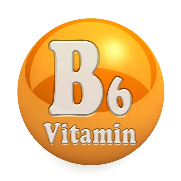 分離されたビタミン B6 — ストック写真