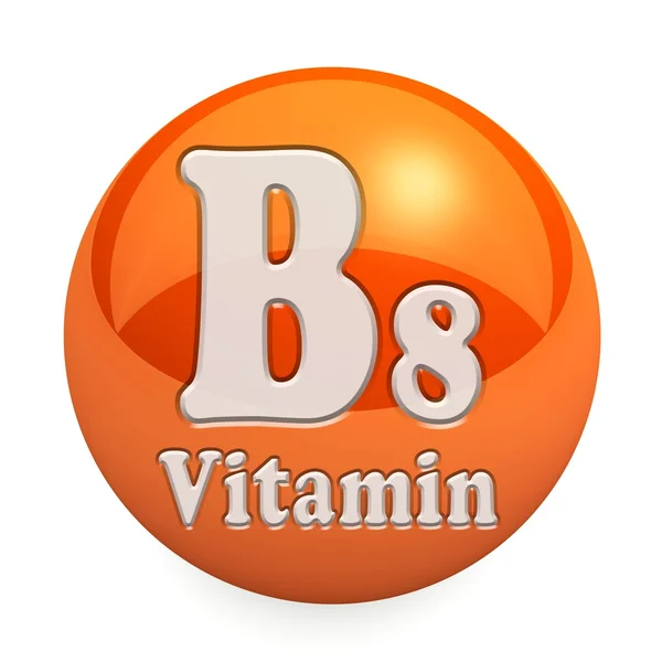 Vitamin B8 elszigetelt — Stock Fotó