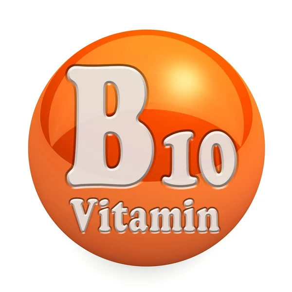 Vitamin B10 isolerade — Stockfoto