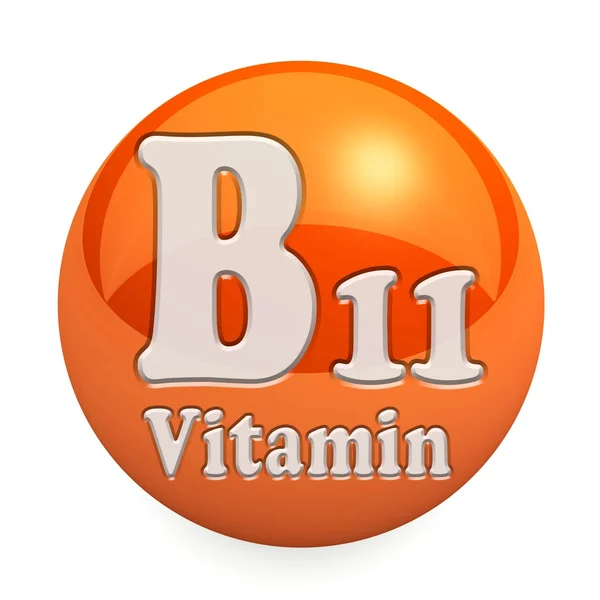 Vitamin B11 isoliert — Stockfoto
