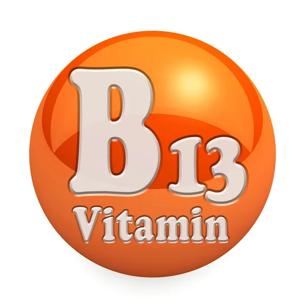 Vitamin B13 isoliert — Stockfoto