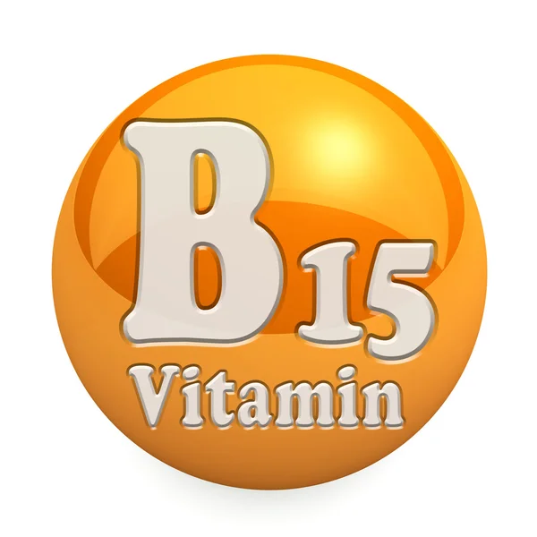 Vitamin B15 isoliert — Stockfoto