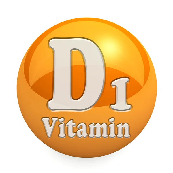 分離されたビタミン D1 — ストック写真