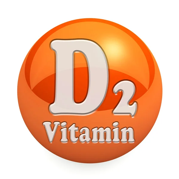 D2 vitamint elszigetelt — Stock Fotó