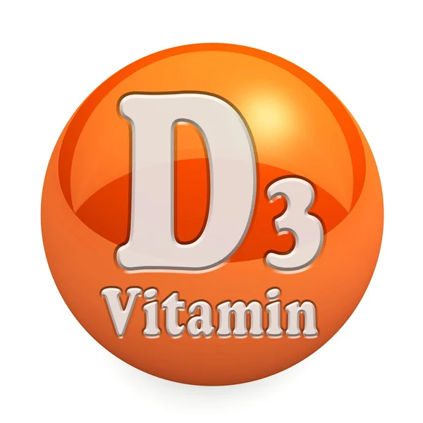 Vitamina D3 Isolada — Fotografia de Stock