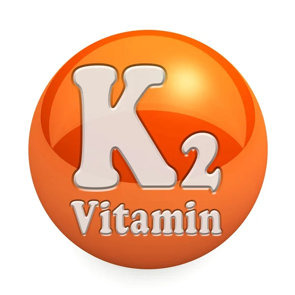 Vitamin k2 isoliert — Stockfoto