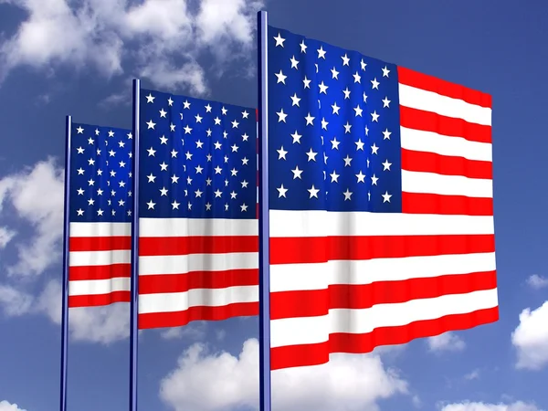 American Flag for Independence Day. — Stock Photo, Image