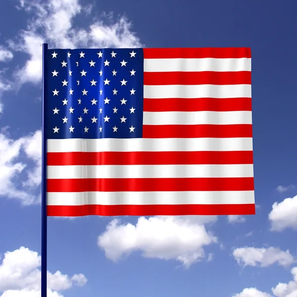 Amerikansk flagga för självständighetsdagen. — Stockfoto