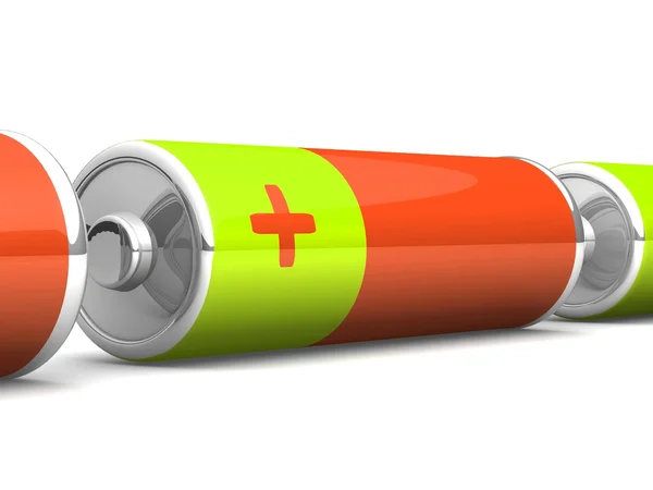 Dwie baterie aa — Zdjęcie stockowe