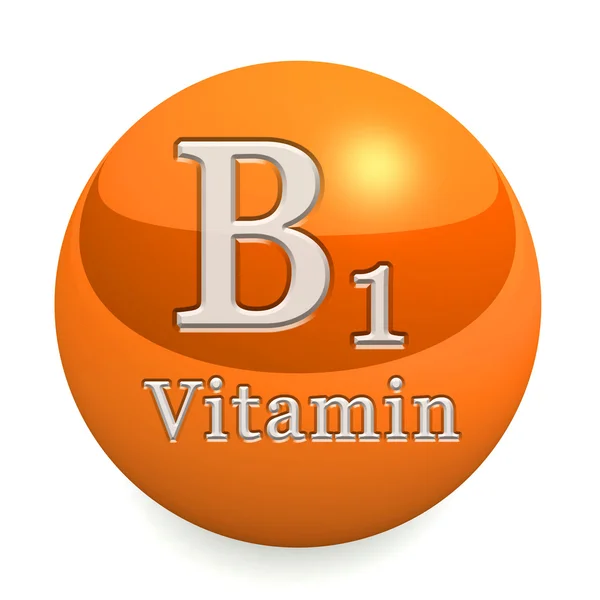 维生素 B1 孤立 — 图库照片