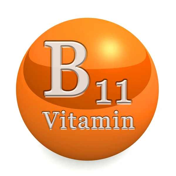 Vitamina B11 Isolada — Fotografia de Stock