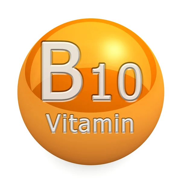 Витамин B10 изолирован — стоковое фото