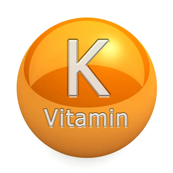K-vitamin elszigetelt — Stock Fotó