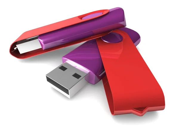 Unidade flash USB — Fotografia de Stock