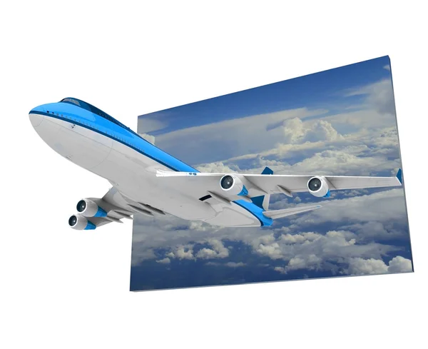 Real jet aircraft — Stock Photo, Image