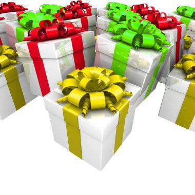 bir hediye gibi kurdele ile hediye kutusu.