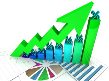 grafik yüzde yukarı