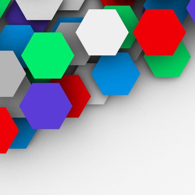 Altıgen kartları. poligonal boş geçmiş.