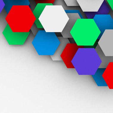 Altıgen kartları. poligonal boş geçmiş.