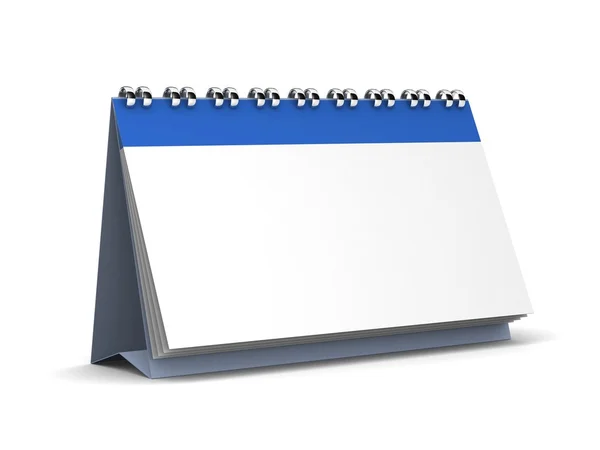 Desk Blank Calendar. 3D illustration — Stock Photo, Image