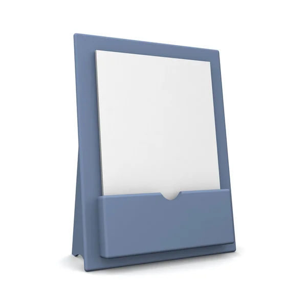 Blank brochure holder — Stock Photo, Image