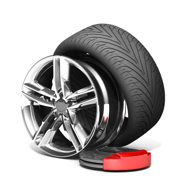 Wheels, Rims , brake pads and discs. — Stock Photo © Best3d 51231749